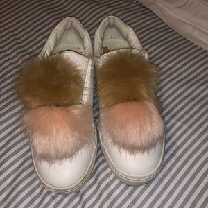 Sam Edelman white slip ons!